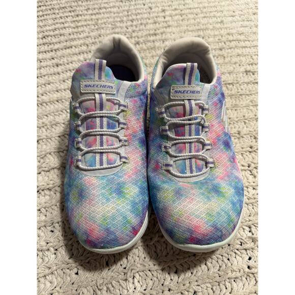 Skechers Summits Sneakers Running Shoes 149132W Womens 7.5 37.5 Tie Dye Pastel - Picture 8 of 9